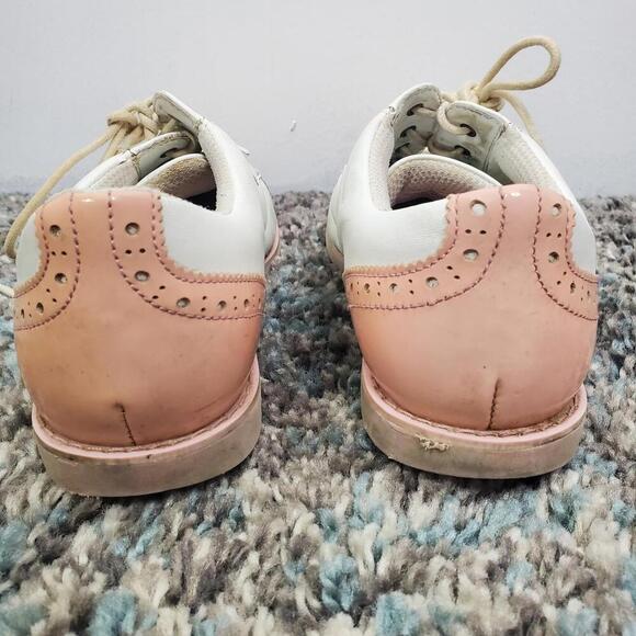 G Fore Golf Shoes Womens Size 8 Gallivanter Cap Toe Snow Blush Spikeless - Picture 6 of 12